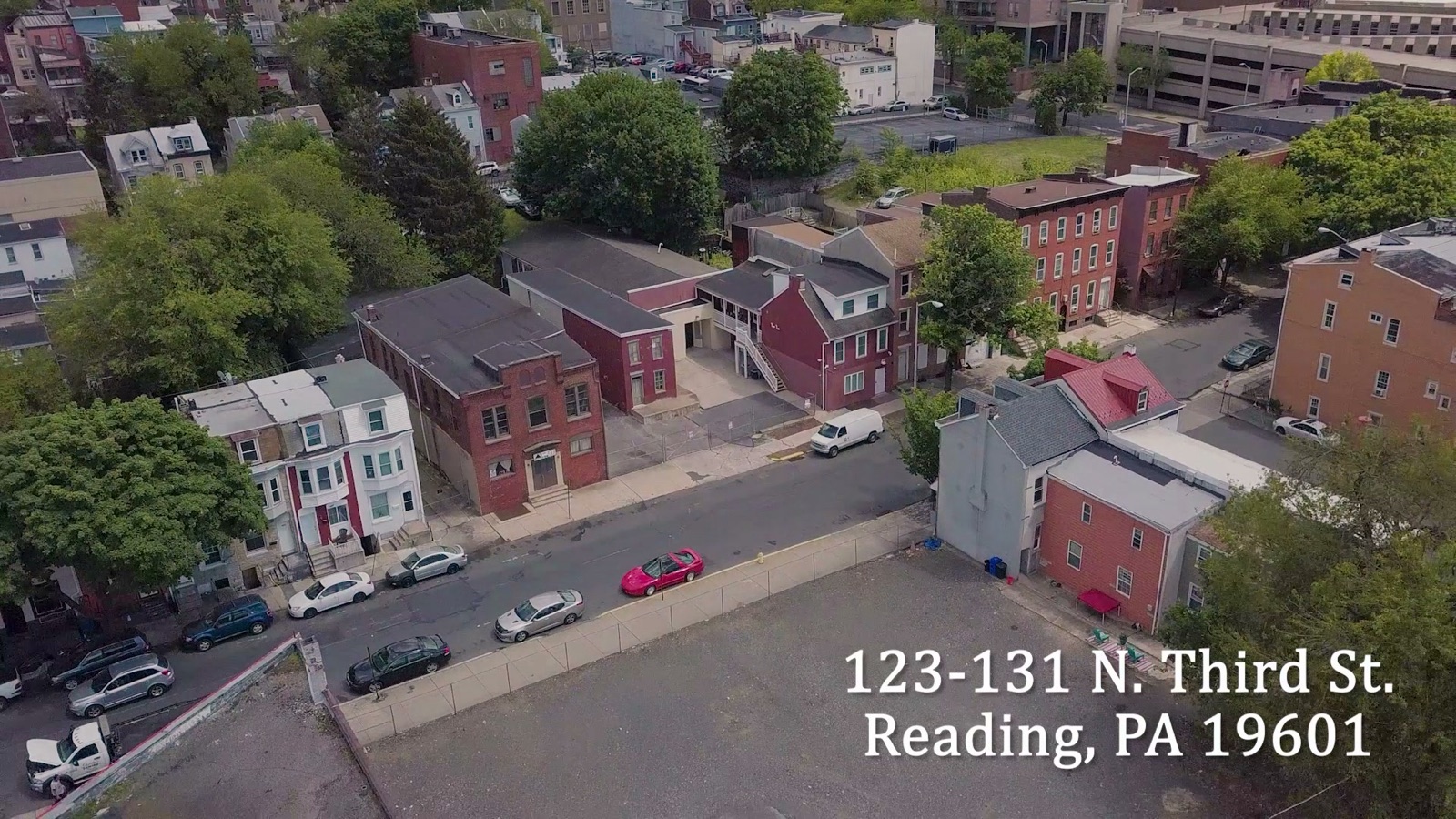 The property from above -- three parcels